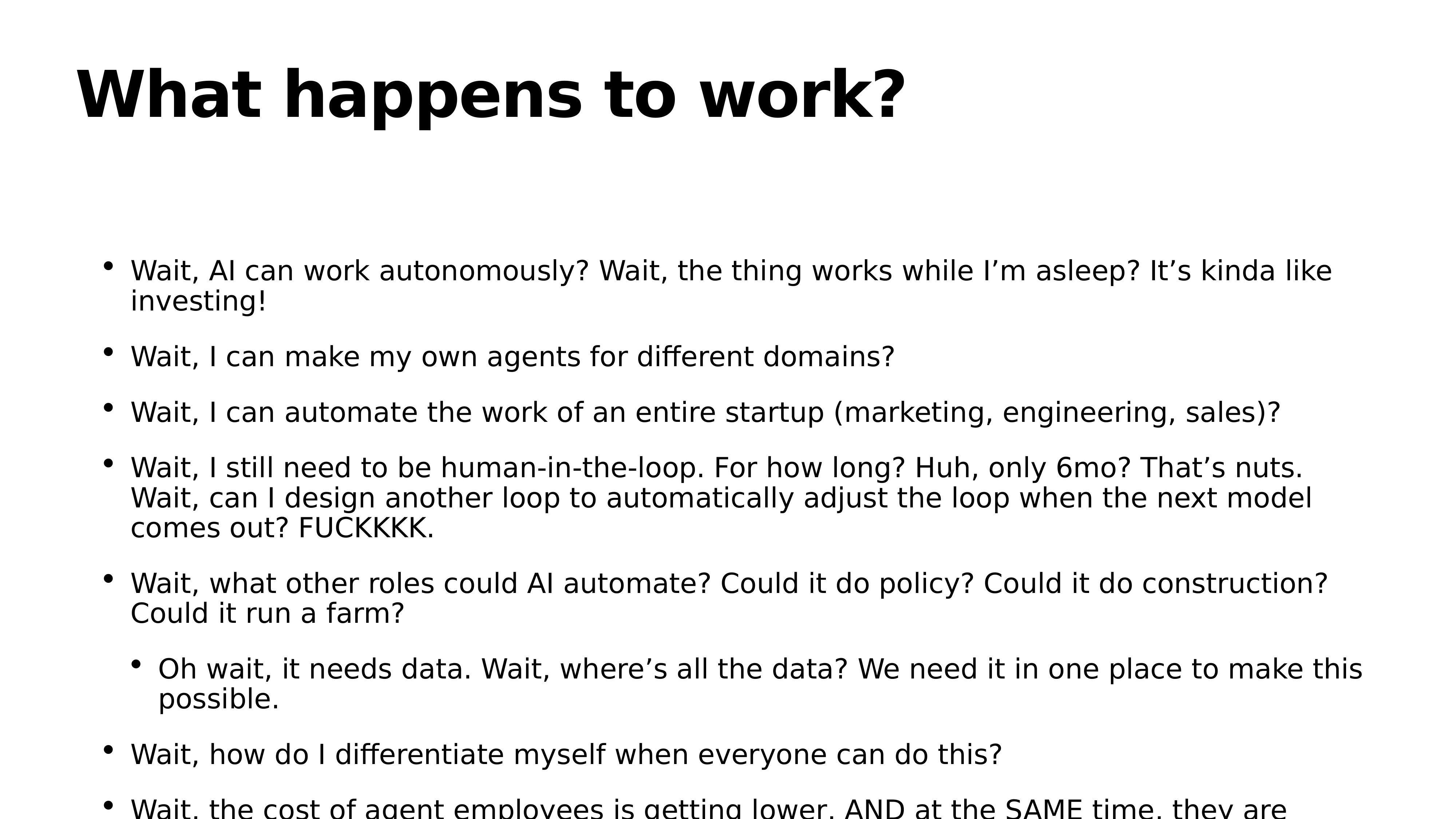 What Happens to Work?